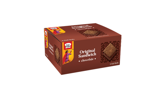 Peek Freans Chocolate Sandwich Biscuit Half Roll Box