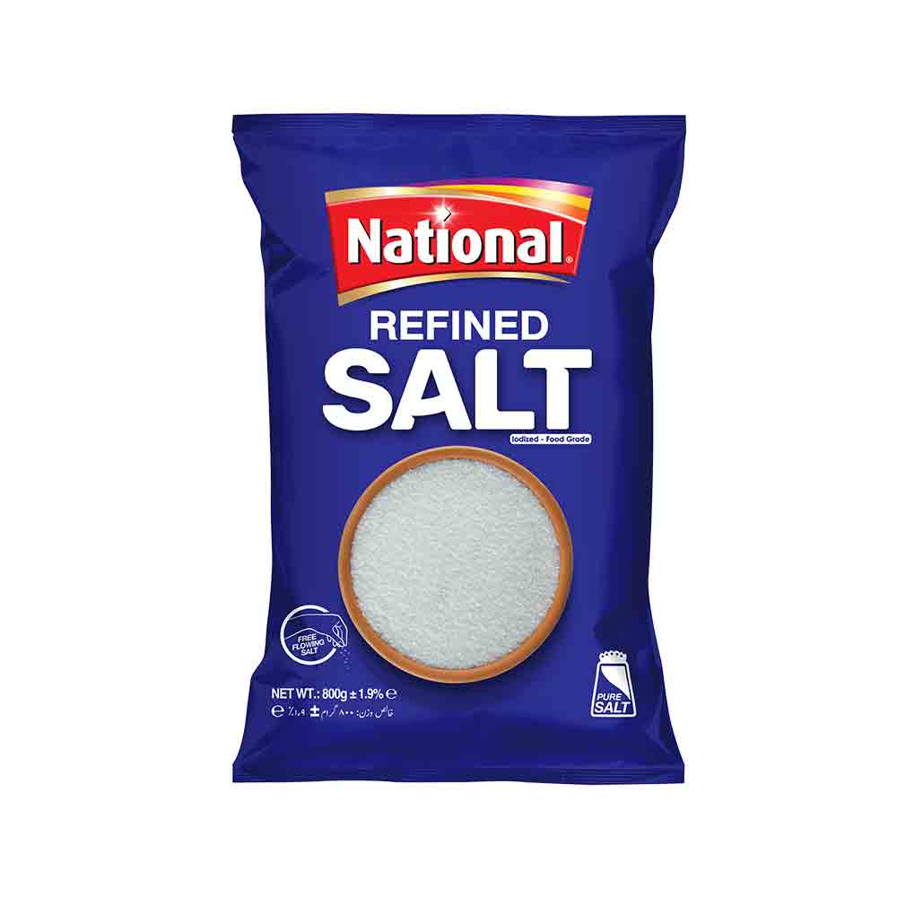 National Iodized Refined Salt 800 gm