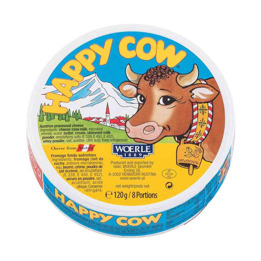 Happy Cow Processed Cheese 8 Portion 120g