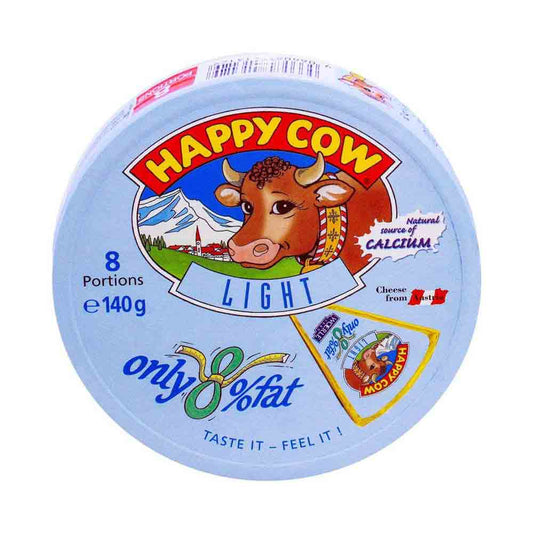 Happy Cow Light Cheese  8 Portions 140g