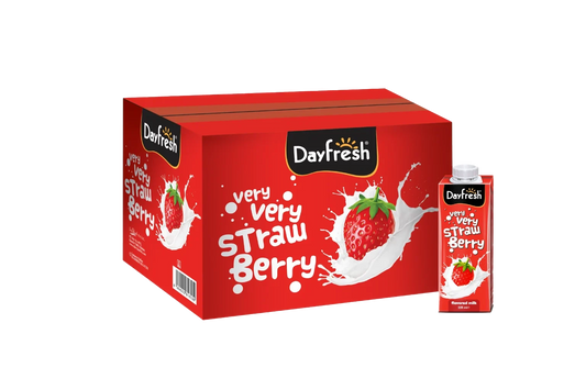 Dayfresh Strawberry Flavored Milk 225ml - 12pcs Case