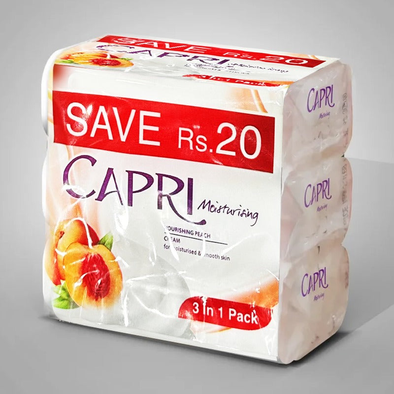 Capri Nourishing Peach Soap 120gm - Promo Pack