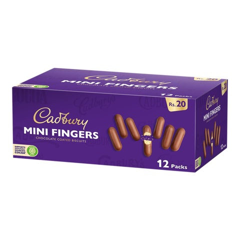 Cadbury Mini Fingers Milk Chocolate Biscuits 5 Snack Pack