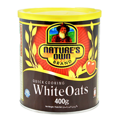 NATURE OWNS 400GM WHITE OATS TIN