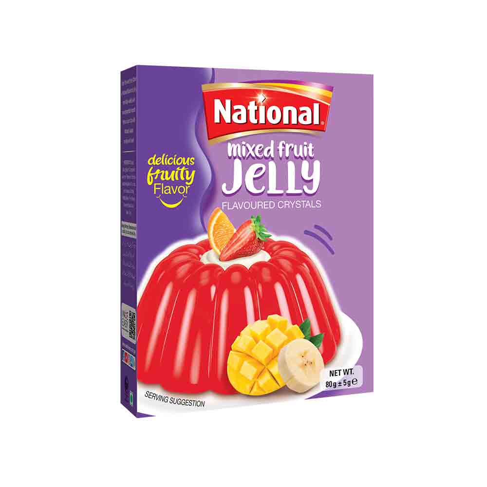 National Mix Fruit Crystal Jelly 80 gm