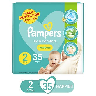 Pampers Baby Dry Diapers  Small Size 2 (35 Count)