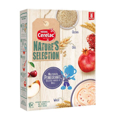 Nestle Cerelac Natures Selection - Multigrain, Pomegranate,Delicious Cherries & Apples 350 gm