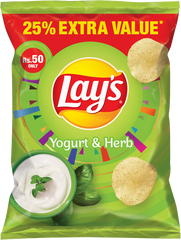 Lays Yogurt & Herb Chips Rs 50