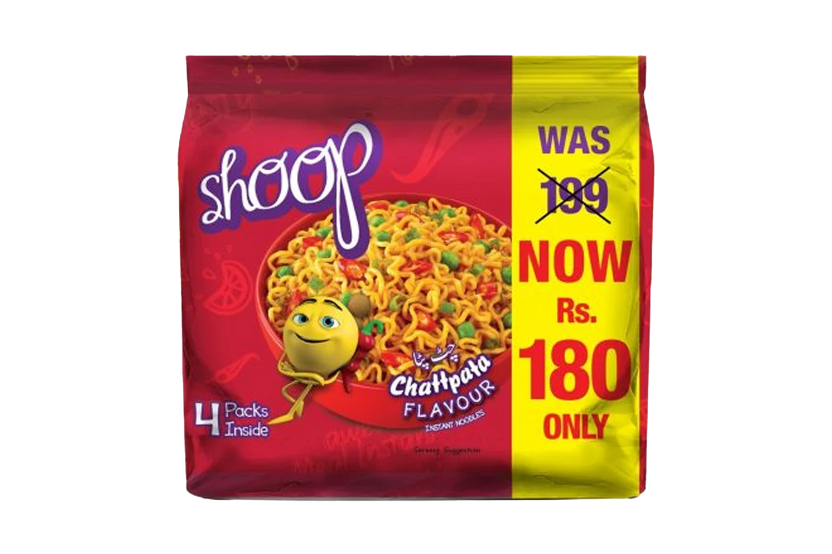 Shan Shoop ChattPata Noodles 50GM Super Saver Pack Of 4