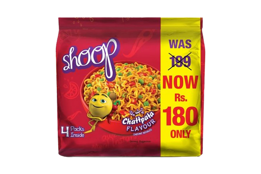 Shan Shoop ChattPata Noodles 50GM Super Saver Pack Of 4