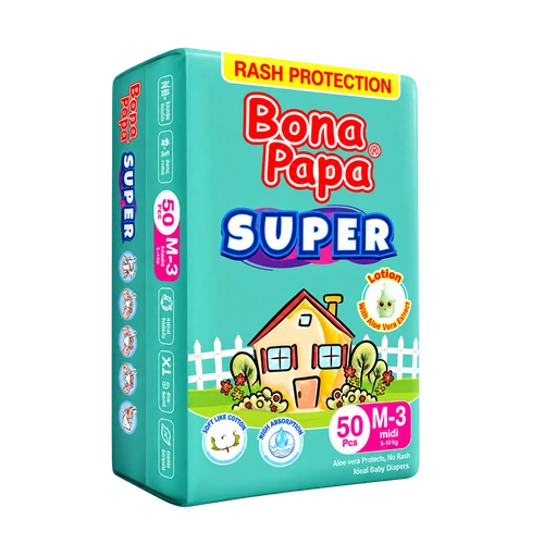 Bona Papa Super Baby Diapers Medium 50pcs