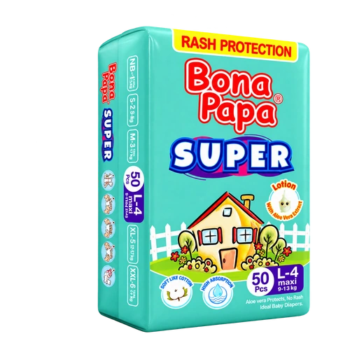 Bona Papa Super Baby Diapers Large 50pcs