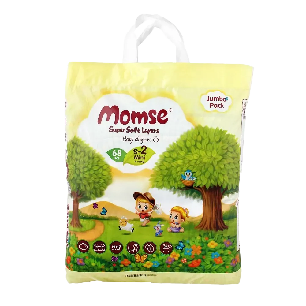 Momse Baby Diapers Small 68pcs