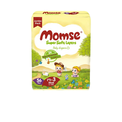 Momse Baby Diapers Medium 56pcs