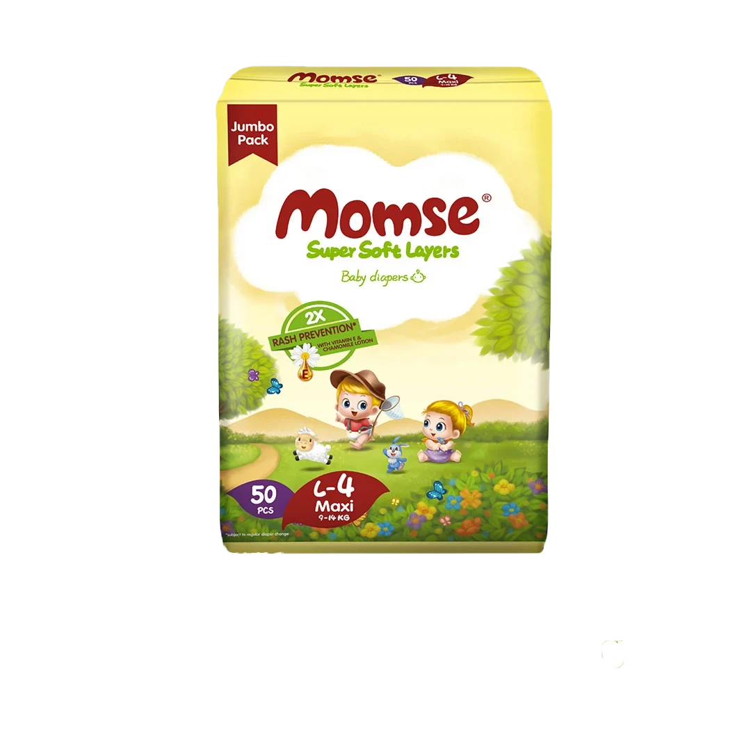Momse Baby Diapers Large 50Pcs