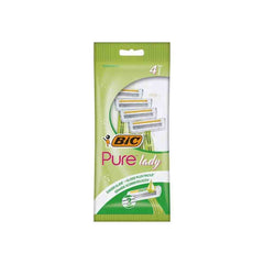BIC Pure Lady Aloe Disposable Razor For Women 4+2 Pack