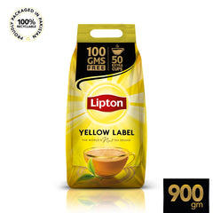 Lipton Yellow Label | 900gms Pouch | 50 extra cups