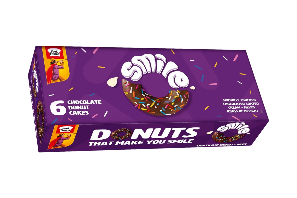 Peek Freans Smile Chocolate Donut Cake - 6 Piece Pack