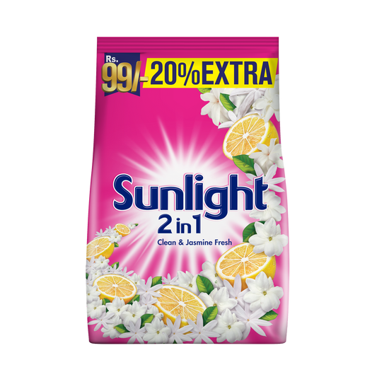 Sunlight Lemon & Thousand Flower Washing Powder Pouch 340g