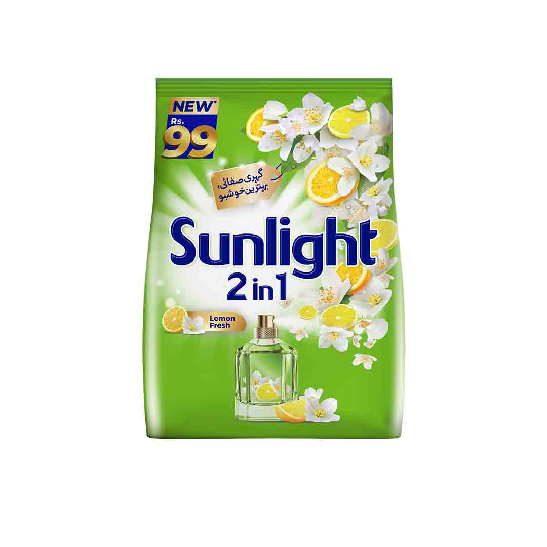Sunlight Lemon & Orange Washing Powder Pouch 340g