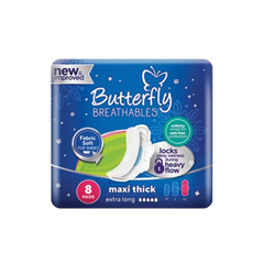 Butterfly Breathables Maxi Thick Extra Long 8pcs