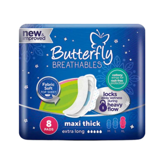 Butterfly Breathables Maxi Thick Long 8pcs