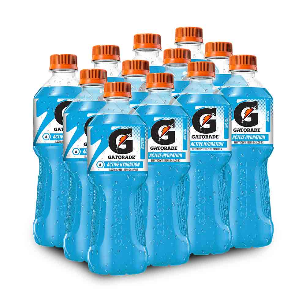Gatorade Active Hydration Blue Bolt Pet Bottle 500ml 6-Pcs Case