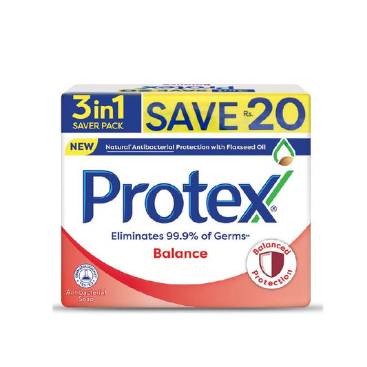 Protex Bar Soap Balance 3 in 1 Saver Pack 135gm