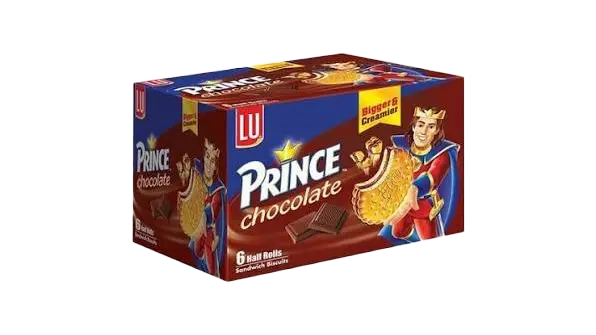 Lu Prince Chocolate Biscuit Half Roll Box 6 Pcs