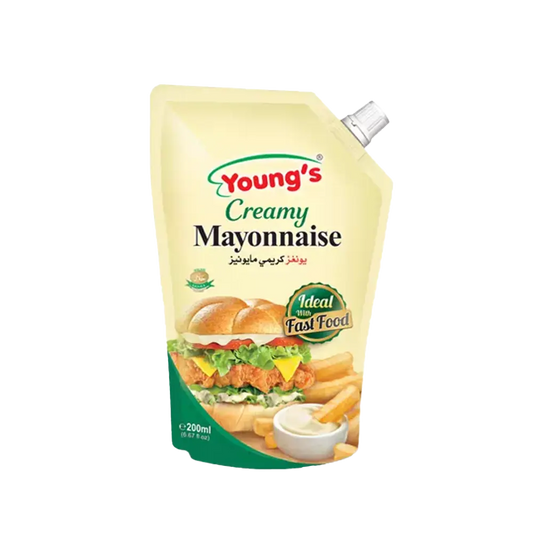 Youngs Creamy Mayonnaise Pouch 200ml