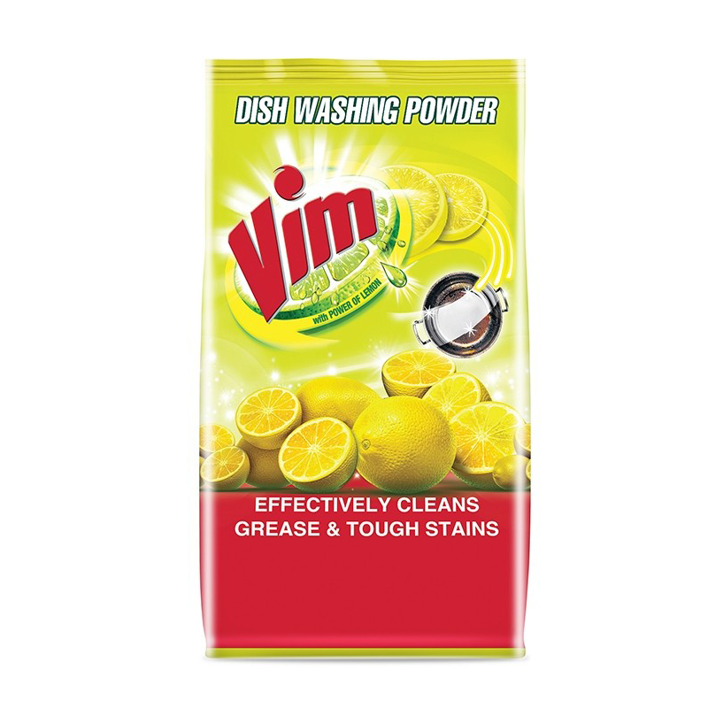 Vim Lemon Dishwashing Powder Scourer  750G