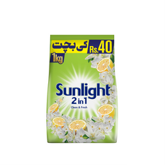 Sunlight 2in1 Washing Powder Green  1KG (Clean & Fresh)