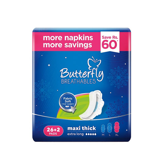 Butterfly Breathables Maxi Thik extra long 26+2 pads