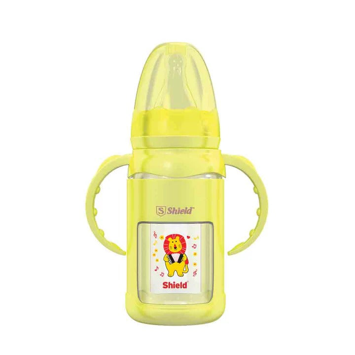 Shield Glass Feeder with Silicone Protector 120ML Yellow