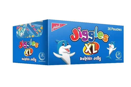Hilal Jiggles Dolphin XL Jelly (36 Pcs)