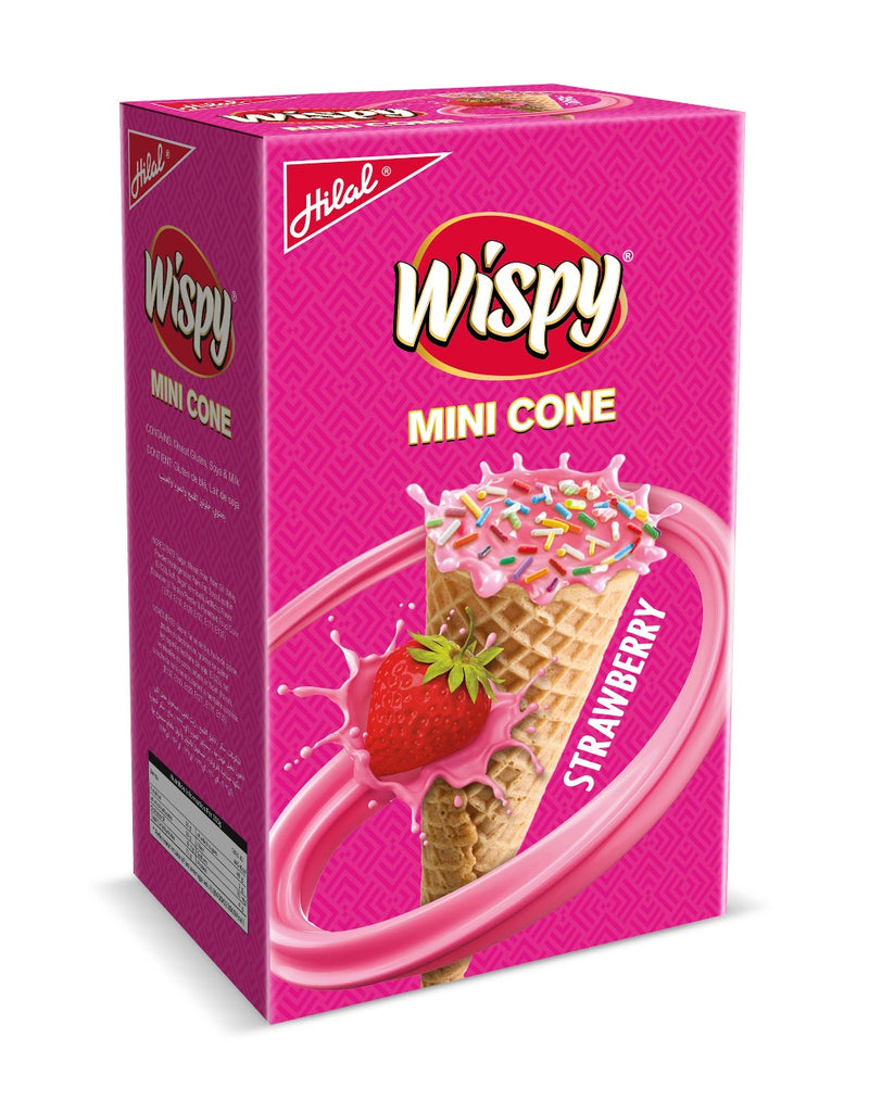 Hilal Wispy Cone Strawberry 30pcs