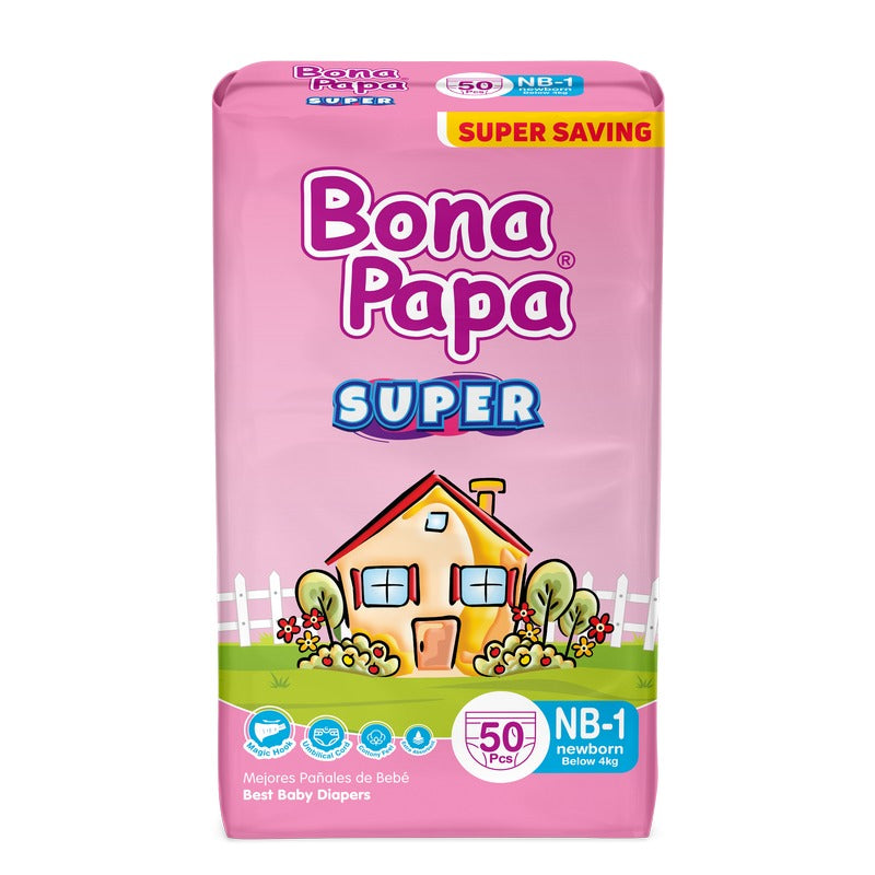 Bona Papa Baby Diapers Newborn 50Pcs