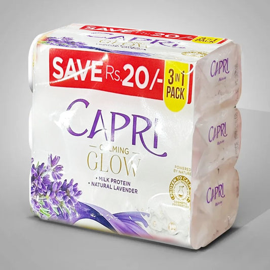 Capri Calming Glow Natural Levender Soap 120 GM Promo Pack