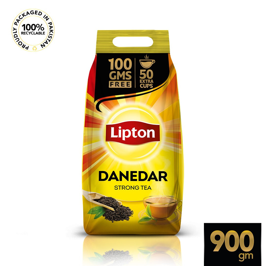 Lipton Danedar Black Tea | 900g Pouch| 50 Extra Cups