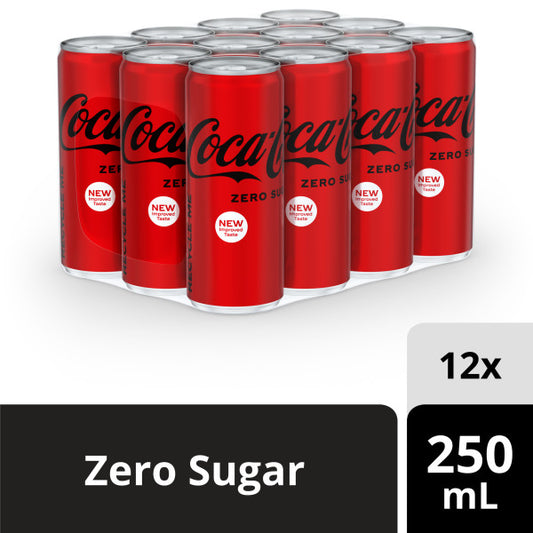Coca Cola Zero Can 250 ml 12-Pcs Case