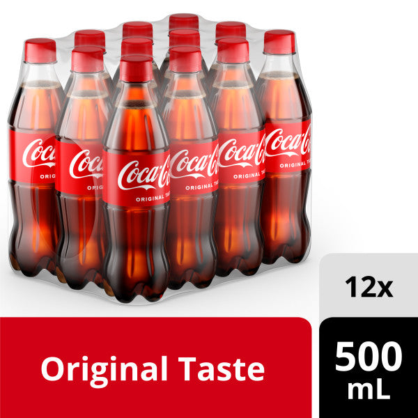 Coca Cola Pet Bottles 500 ml 12-Pcs Case