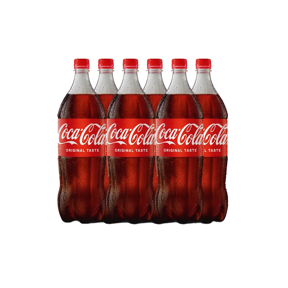 Coca Cola Pet Bottles 1 Litre 6-Pcs Case