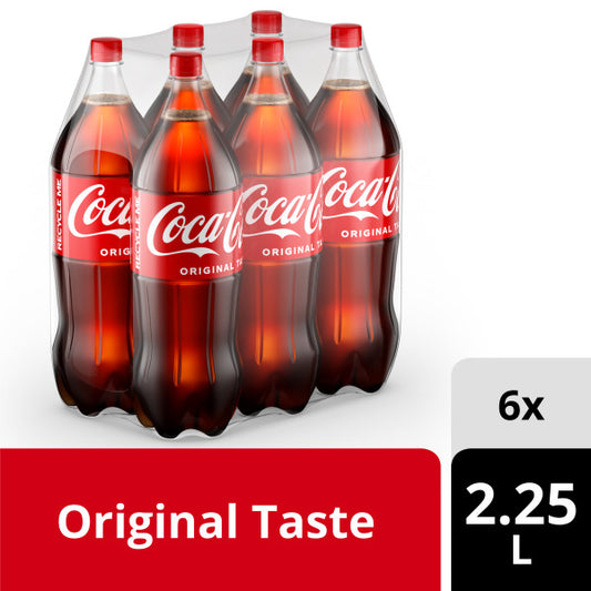 Coca Cola Pet Bottles 2.25 Litre 6-Pcs Case