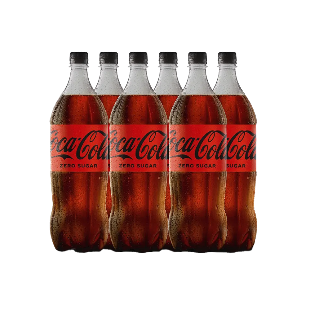 Coca Cola Zero Pet Bottles 1.5 Litre 6-Pcs Case