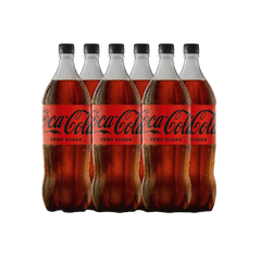 Coca Cola Zero Pet Bottles 1.5 Litre 6-Pcs Case