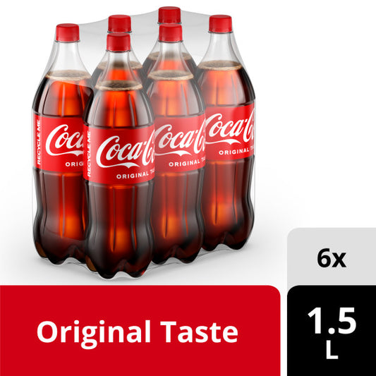 Coca Cola Pet Bottle 1.5 Litre 6-Pcs Case