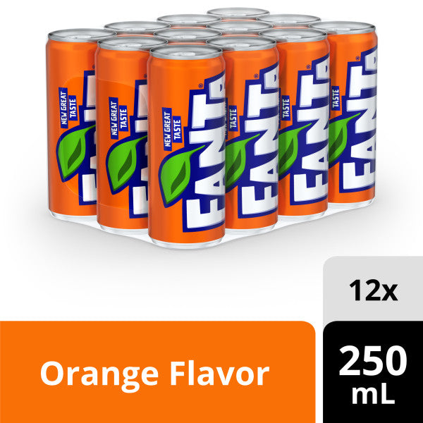 Fanta Slim Can 250 ml 12-Pcs Case