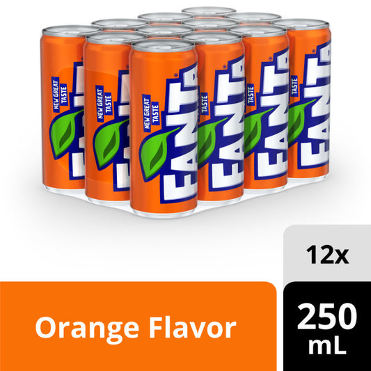 Fanta Slim Can 250 ml 12-Pcs Case