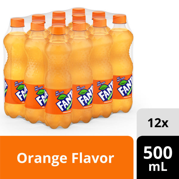 Fanta Pet Bottles 500 ml 12-Pcs Case