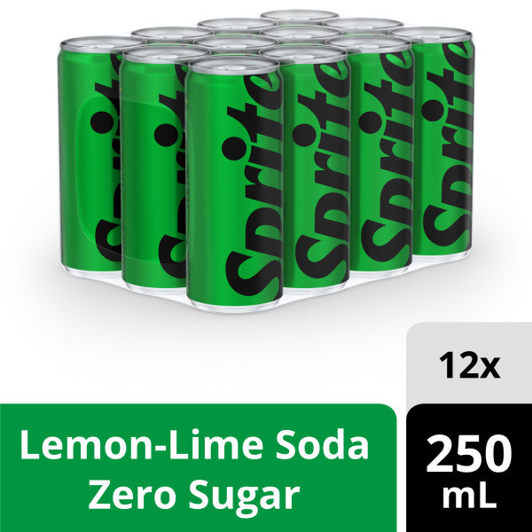 Sprite Zero Slim Can 250 ml 12-Pcs Case